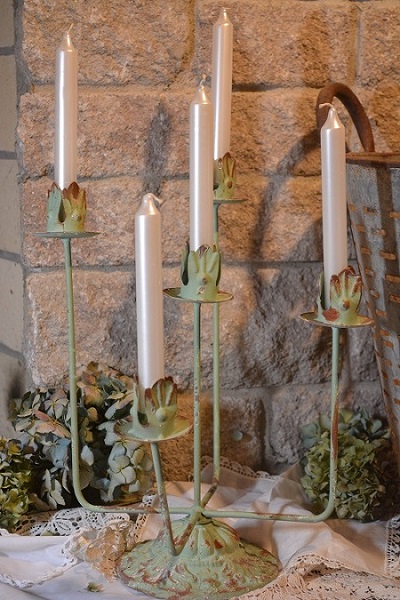 Distressed 5-Tiered Candelabra - originally 39.95