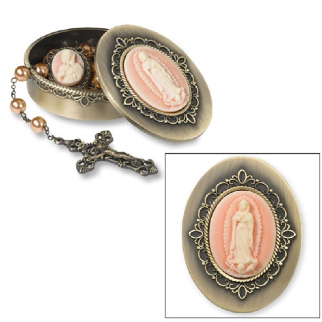 Our Lady of Guadalupe - Cameo ROSARY KEEPER