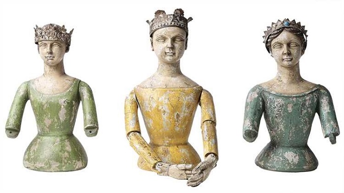 NEW -  Yellow Santos Bust (with jointed arms)