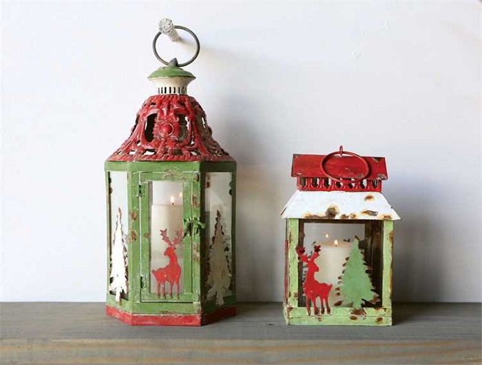 Fun Reindeer Lantern with Candle