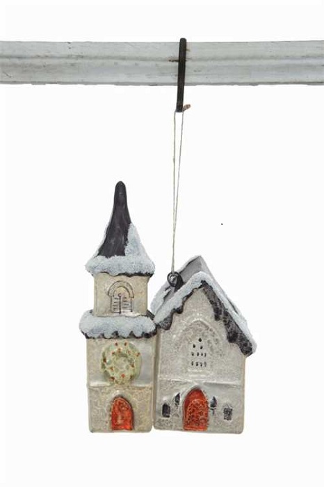 Glass Church Ornament